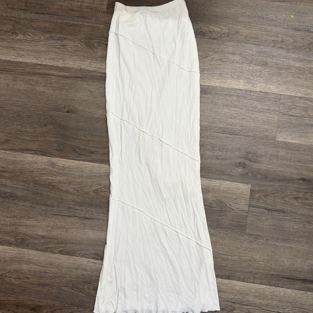 White Fox Elegant White Maxi Skirt